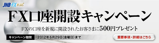 FX口座開設キャンペーン