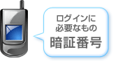 ���O�C���ɕK�v�Ȃ��́@�Ïؔԍ�