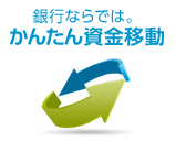 銀行ならでは。かんたん資金移動