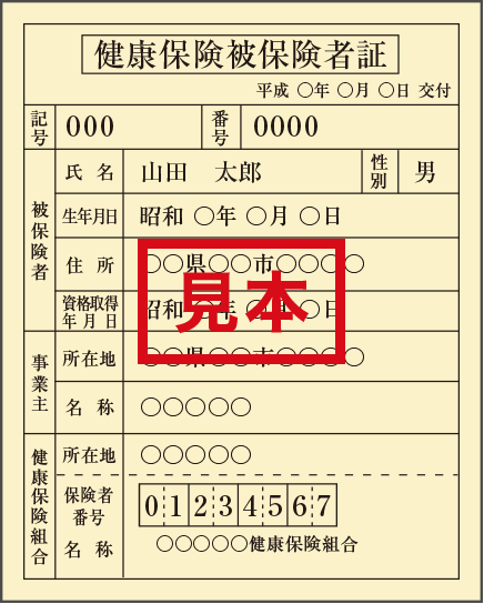 各種健康保険証のコピー ジャパンネット銀行