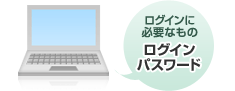 ログインに必要なもの ログインパスワード