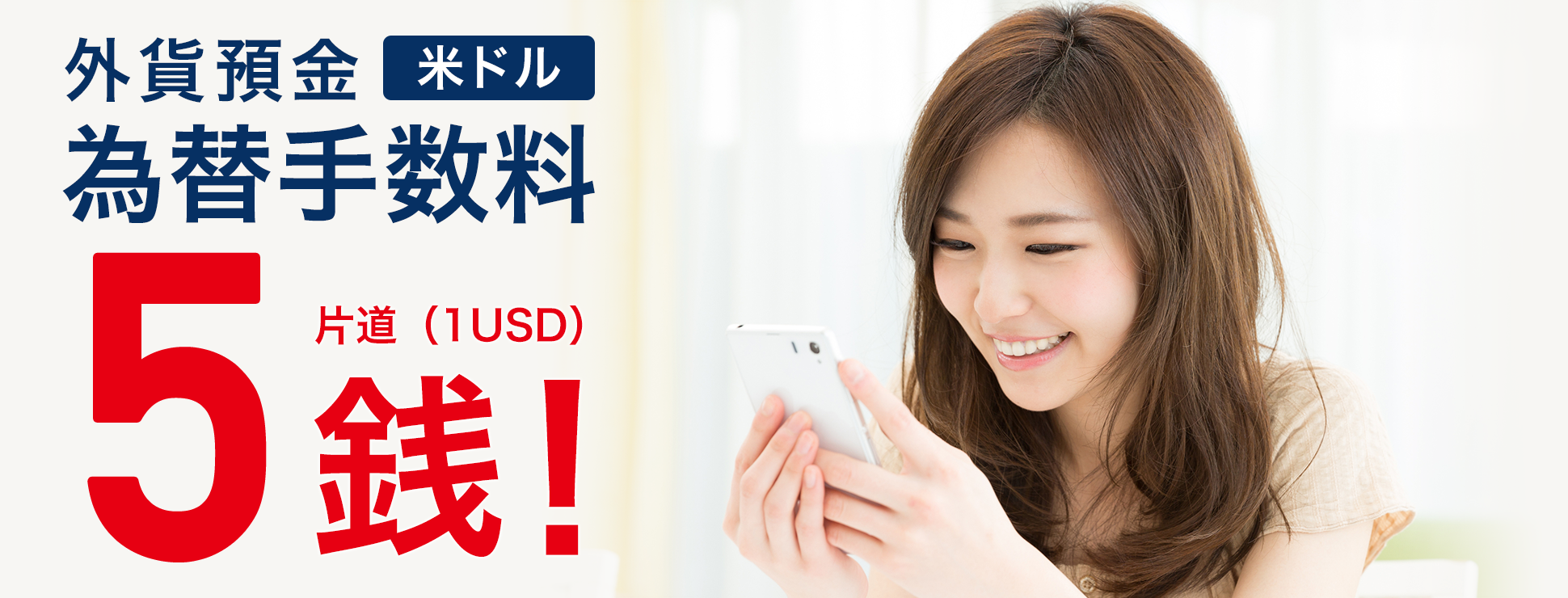 外貨預金為替手数料米ドル5銭 ジャパンネット銀行