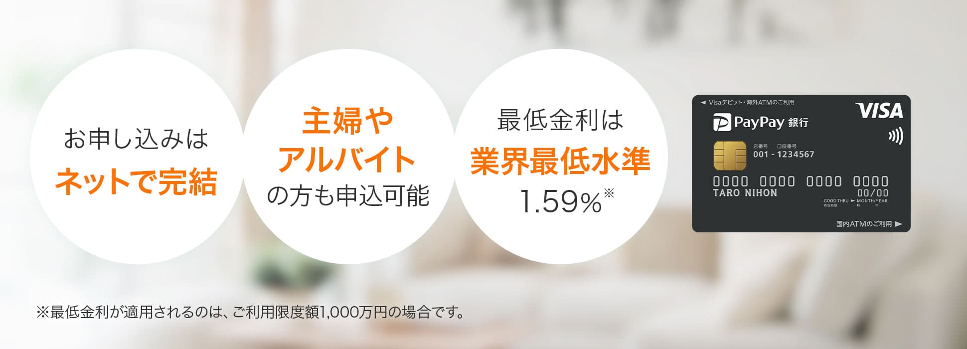 ジャパンネット銀行のカードローン お借り入れ はじめてなら30日間利息0円